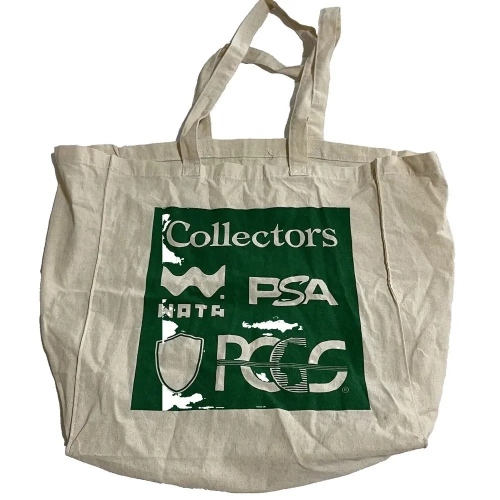 PSA WATA Exclusive Collectors Tote Bag, Cream/Green, Employee Only